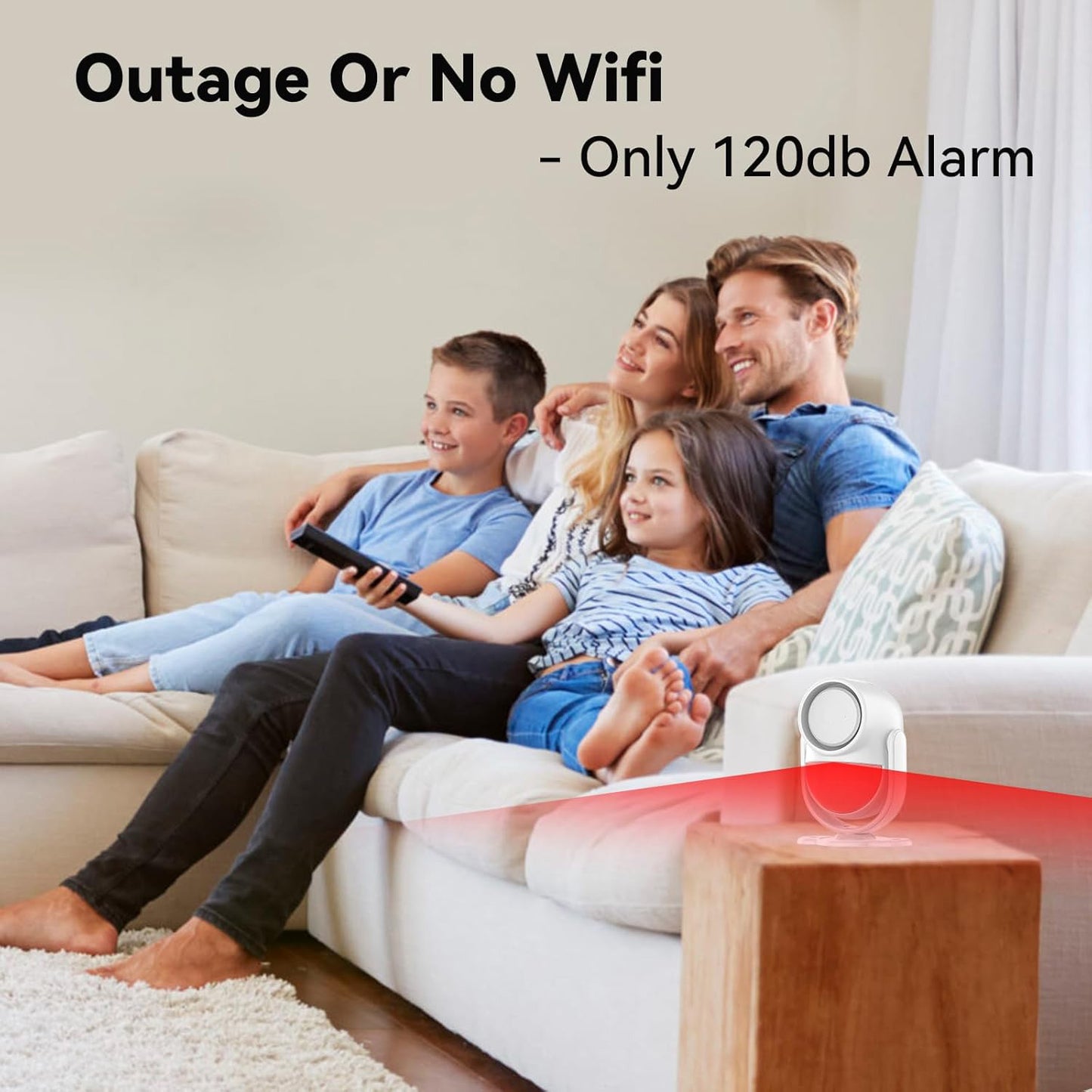 Oylik Home Alarm System, WiFi PIR Motion Sensor Alarm, Wireless DIY Smart Door/Window Alarm with Phone APP Alert 6 Pieces-Kit