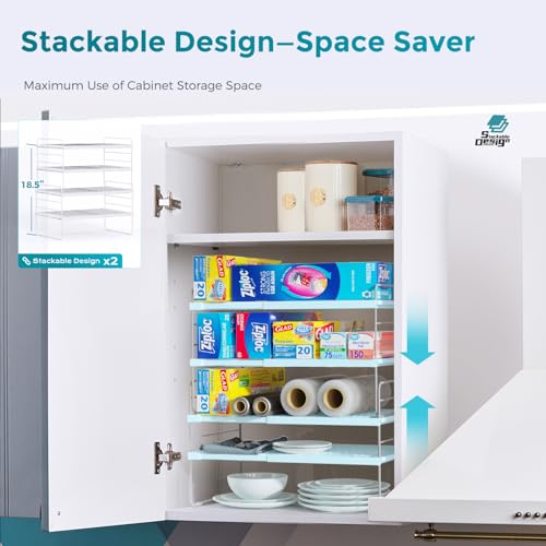 Expanadable Foil and Plastic Wrap organizer
