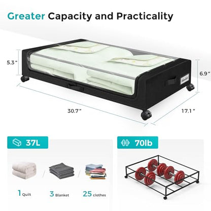 Oylik Under Bed Storage with Wheels