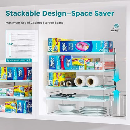 Expanadable Foil and Plastic Wrap Organizer