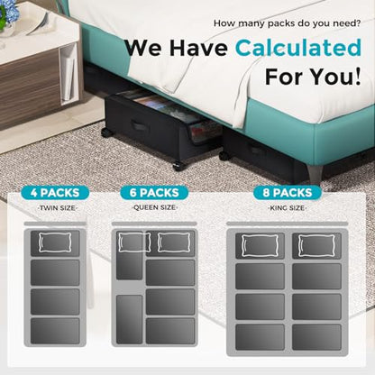 Oylik Under Bed Storage with Wheels