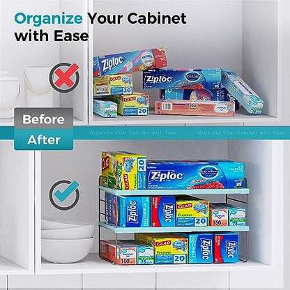 Expanadable Foil and Plastic Wrap Organizer