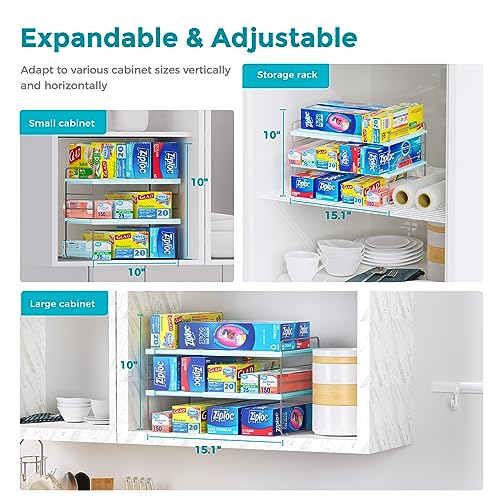 Expanadable Foil and Plastic Wrap Organizer
